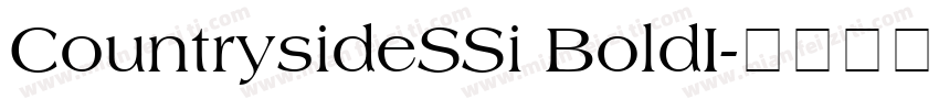 CountrysideSSi BoldI字体转换